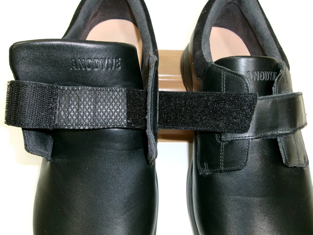 Anodyne Mens Black Leather Diabetic Shoes #66 Size 13 W Casual Comfort