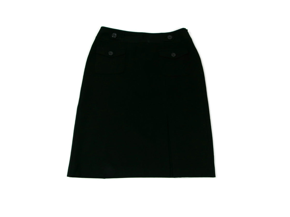 Ann Taylor Womens Black Knit Stretch Career Work Skirt Size 6