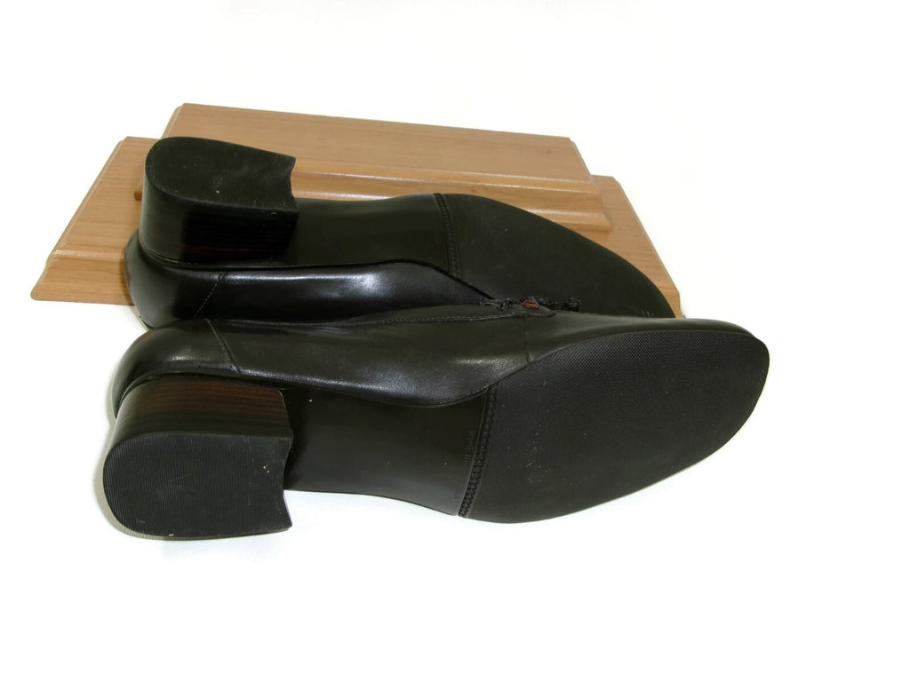 Trotters Womens Dark Brown Leather Low Heels Flats Shoes Size 9 M Braided Bow