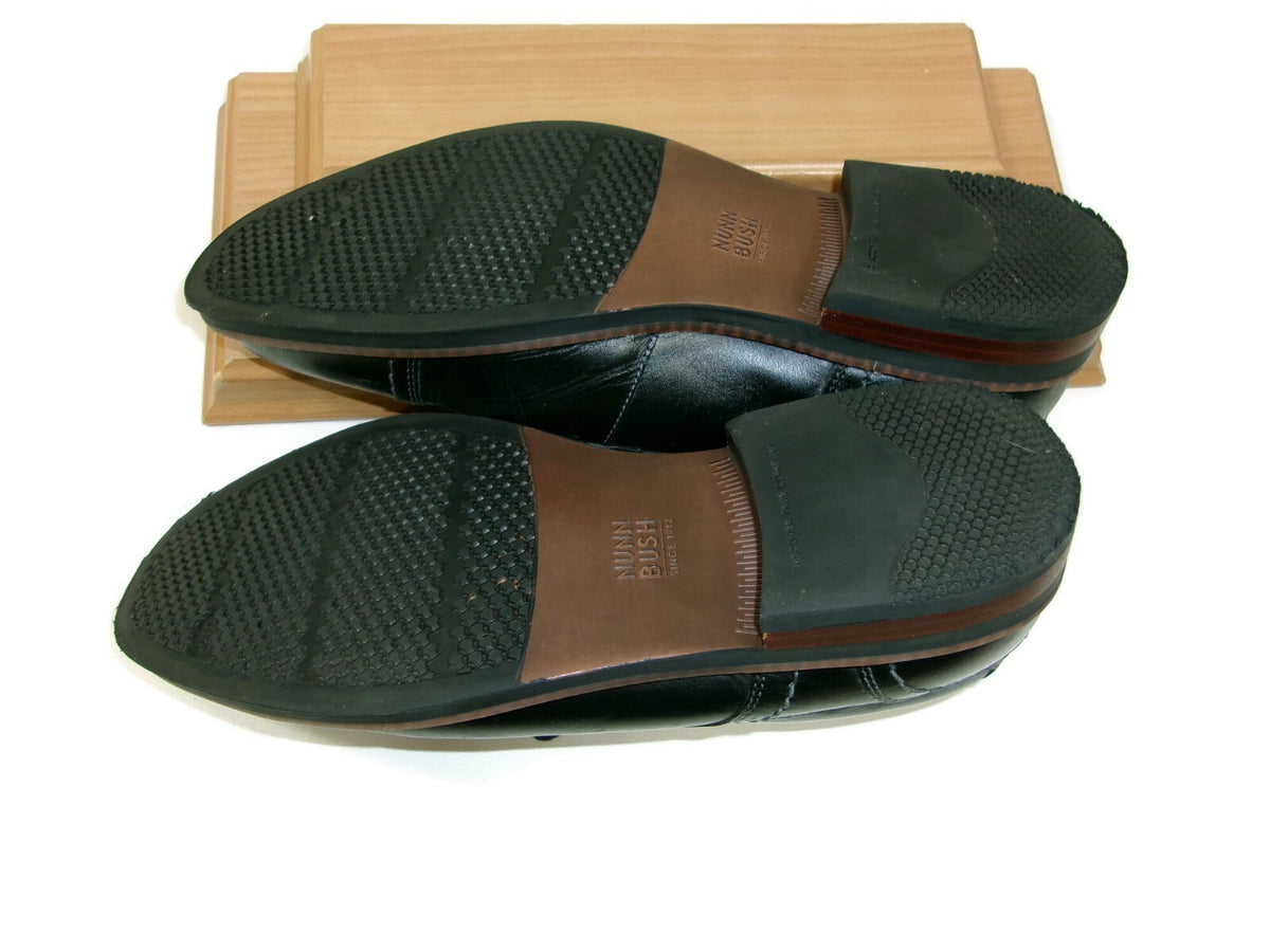 Nunn Bush Discover True Comfort Mens Black Leather Shoes Size 8M Comfort Gel