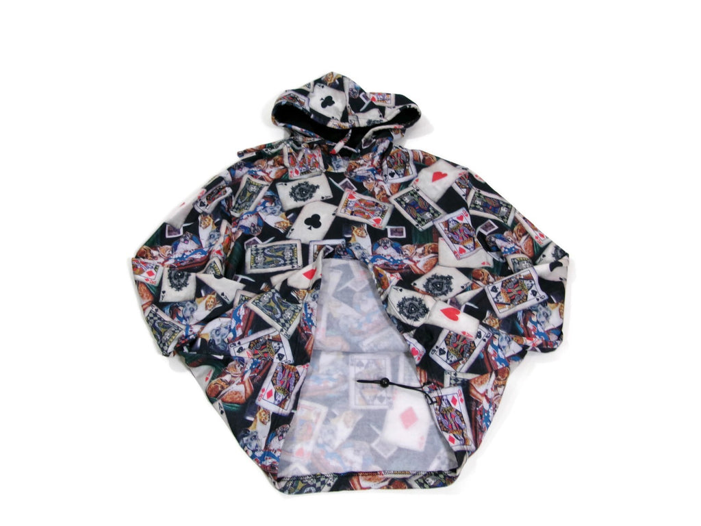Mens Fresh Prints Of Bel-Air Casino Cards Gamblers Hoodie Sweatshirt Top Size L