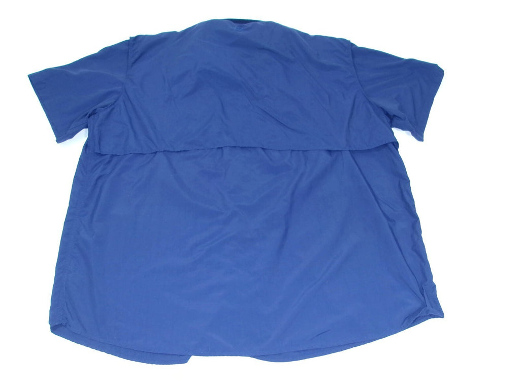 Magellan Outdoors Mens Fish Gear BLUE Shirt  Relaxed Moisture Wicking Size 3XL