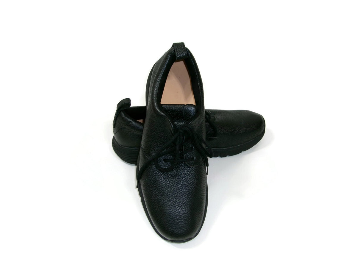 Dr. Comfort Roger  Mens  Orthopedic Black Leather Shoes Midnight Size 14 M