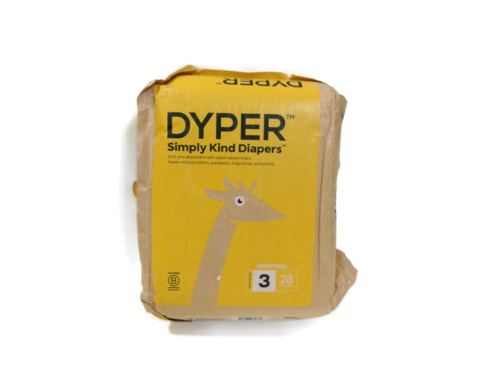 Dyper Simply Kind Disposable Infant Diapers Size 3 (Medium) 28 Count Plant Based