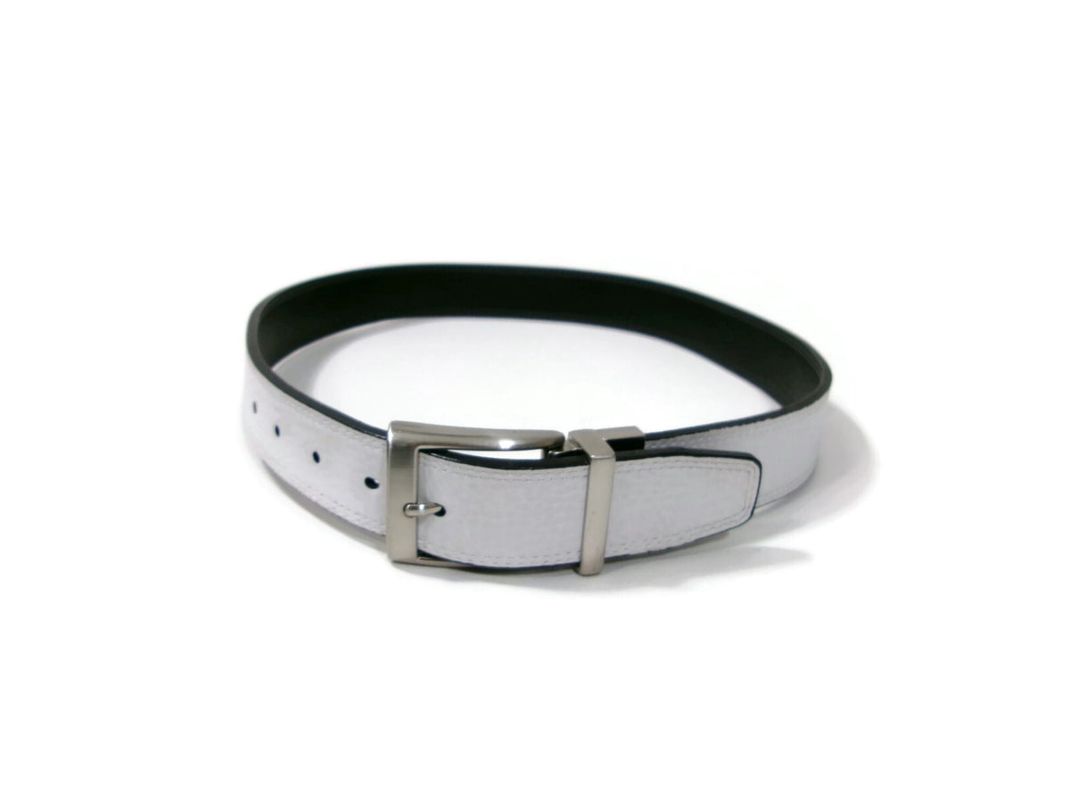 Nike Tour Core Reversible Mens Black White Belt Size 32 Iconic Nike Swoosh Logo