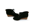 Dr Scholl's Be Energized Womens Black  Micro Suede Wedge  Booties Shoes Size 6.5