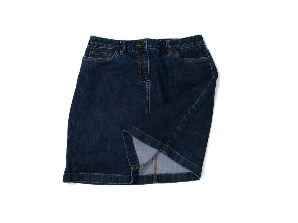 Womens cute Boden Demim Blue Jean Skirt US Size 8 R / UK SZ 12 R A-Line  Nice 1