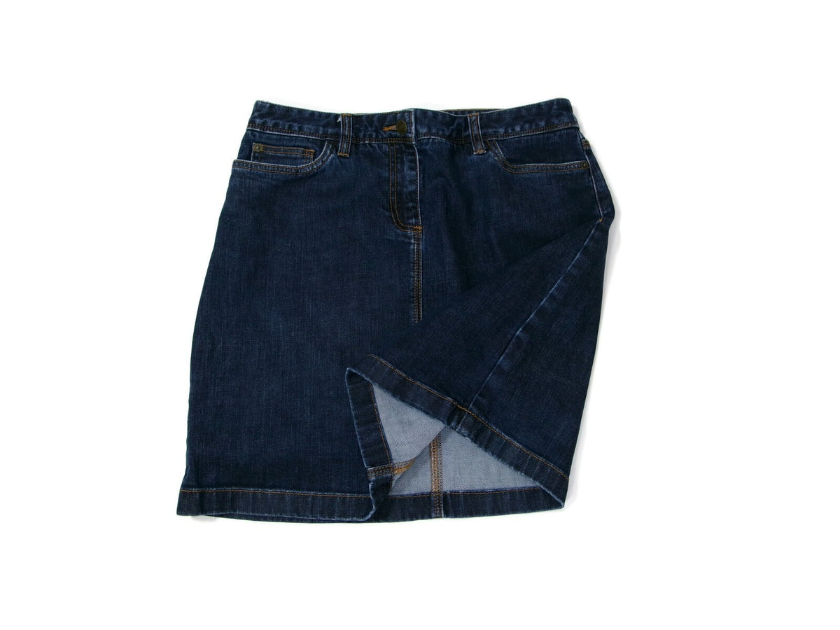 Womens cute Boden Demim Blue Jean Skirt US Size 8 R / UK SZ 12 R A-Line  Nice 1