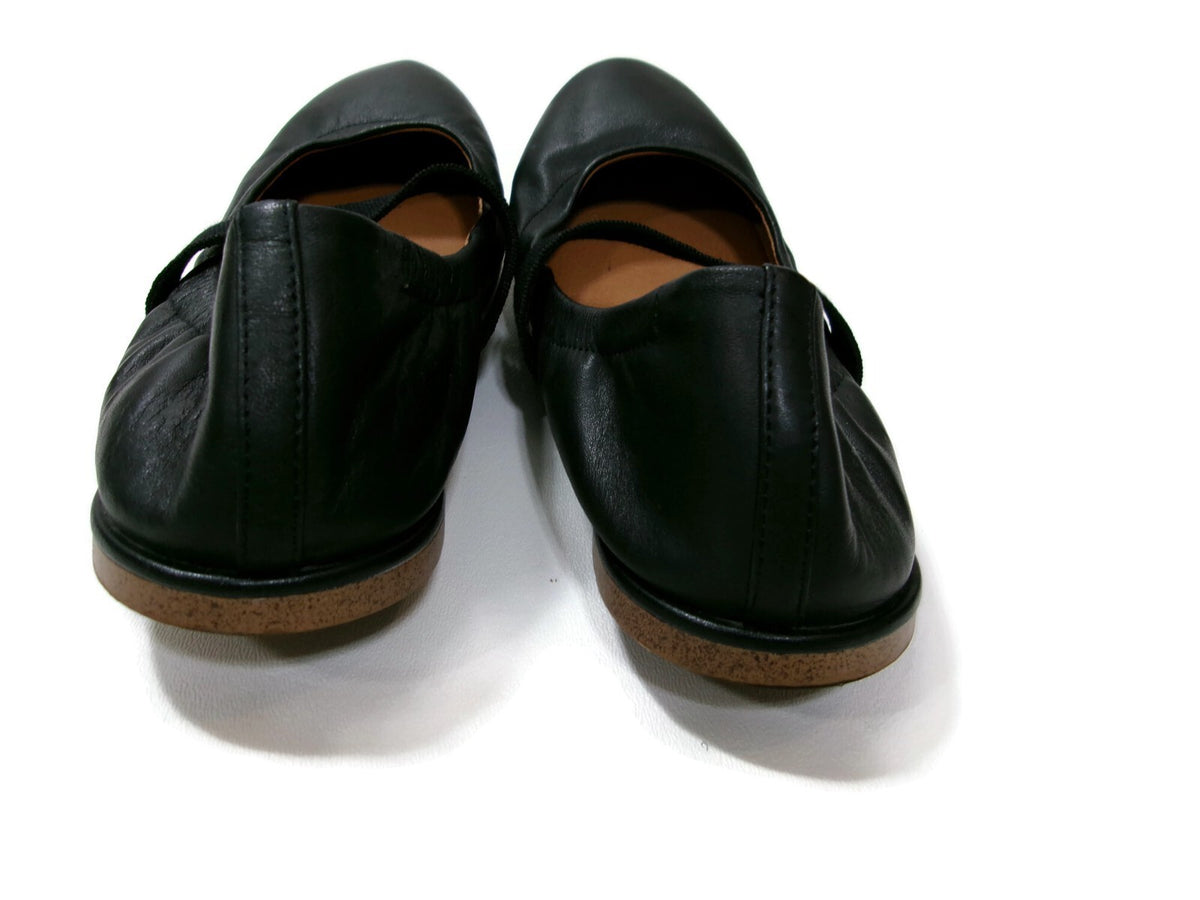 Lucky Brand Womens Walnen Shoes Size 8.5 M Mary Jane Ballet Flats Black Leather