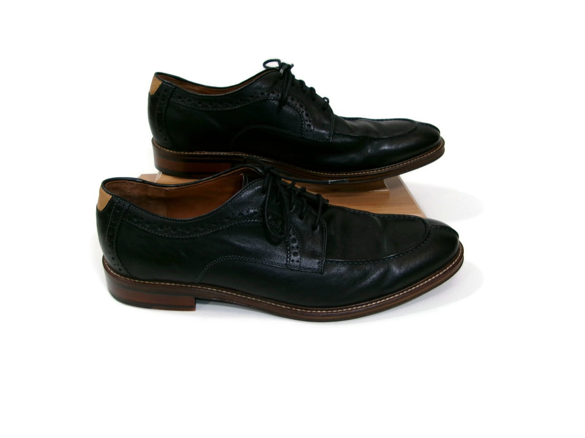 Johnston & Murphy Mens Flex Sheep Skin Leather Soles Black  Shoes Size 13 D
