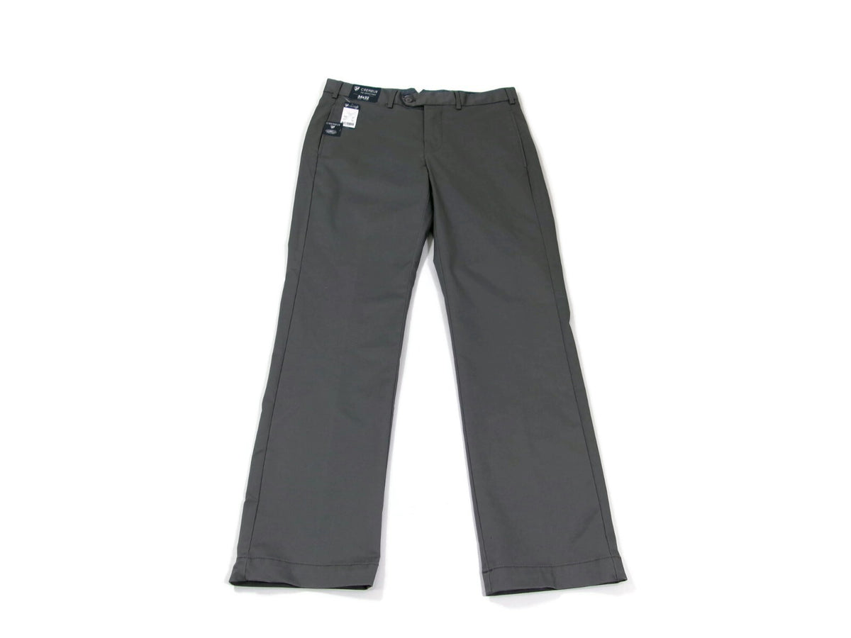 Cremieux Mens GREY The Office Pants Slacks Size 34 X 32  Passport Pocket NWT