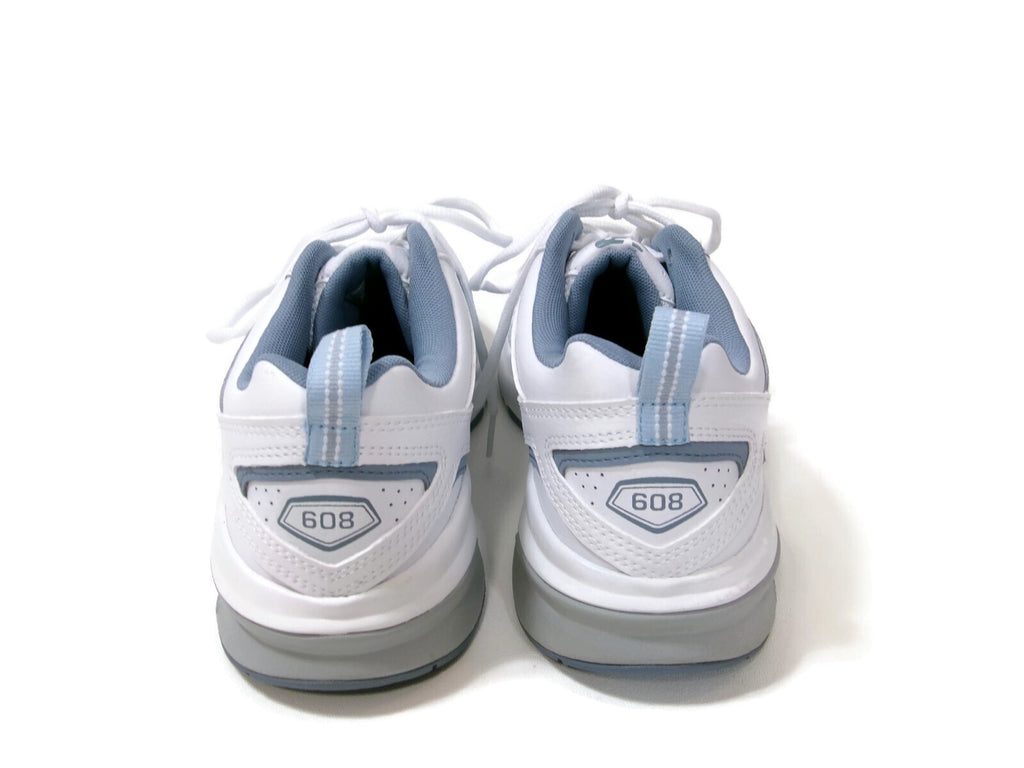 Mens Size 8 Womens Size 9.5 D NEW BALANCE 608 Athletic Sneakers Shoes Blue/White