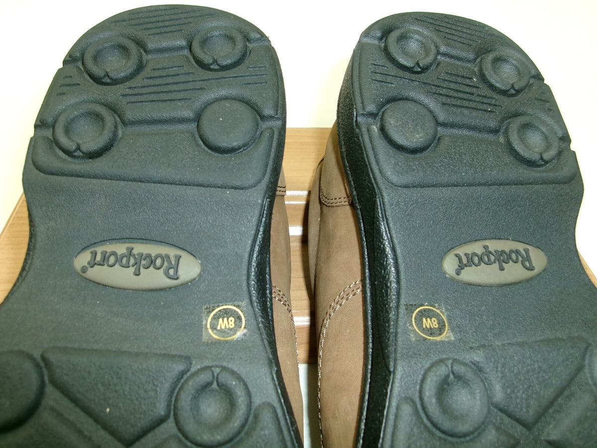 Rockport  Classic Mens Light Brown Leather Loafers  Comfort Shoes Size 8 W
