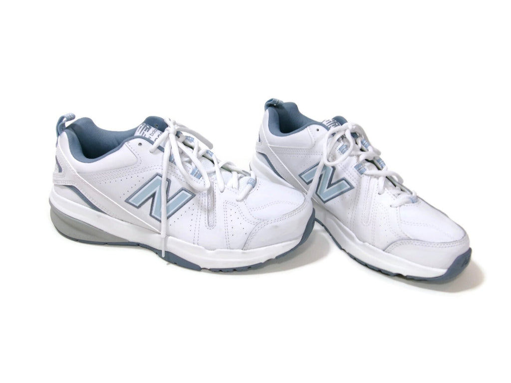 Mens Size 8 Womens Size 9.5 D NEW BALANCE 608 Athletic Sneakers Shoes Blue/White