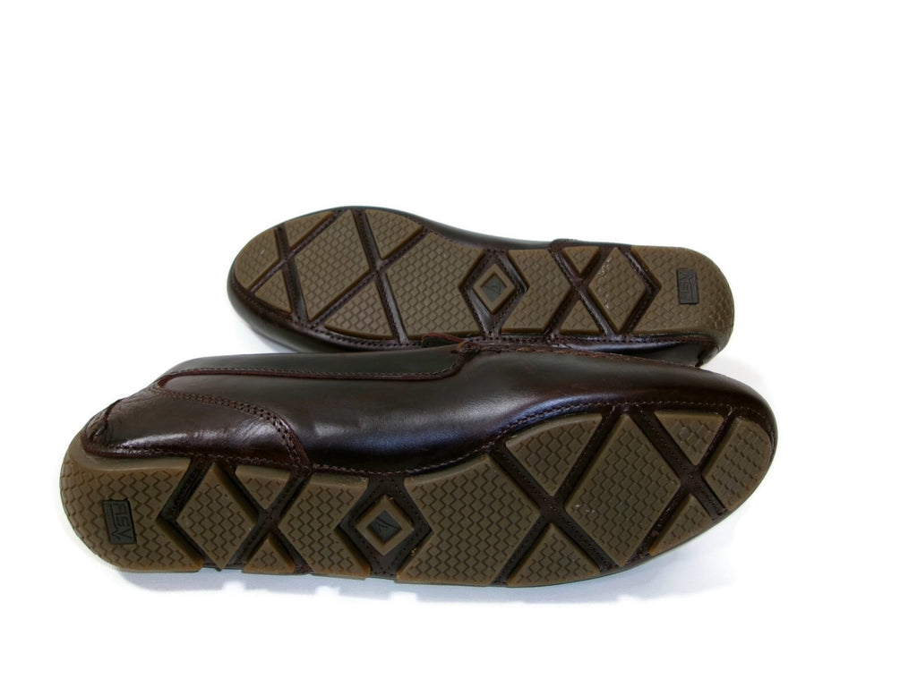 Sperry Mens Davenport Venetian Driver Moccasin Brown Leather Shoes Size 8 W
