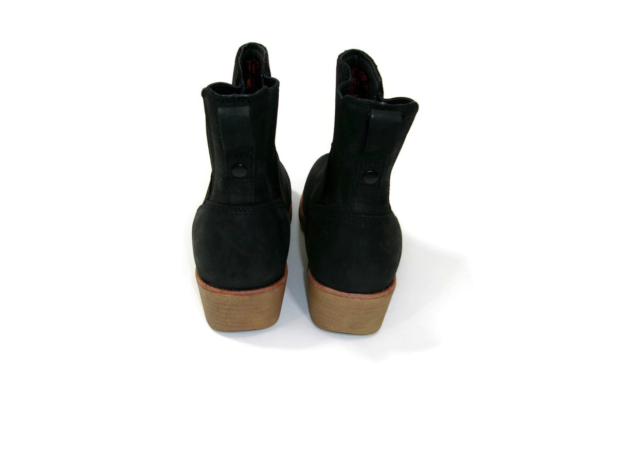 Red Wing WORX Womens Black  Leather Steel Toe Chelsea Work Boot Shoes Size 7.5 W