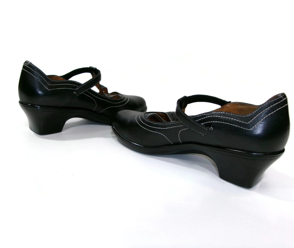 Dr. Comfort Womens Shoes Size 9.5 W Carmen Diabetic Black Leather Mary Jane