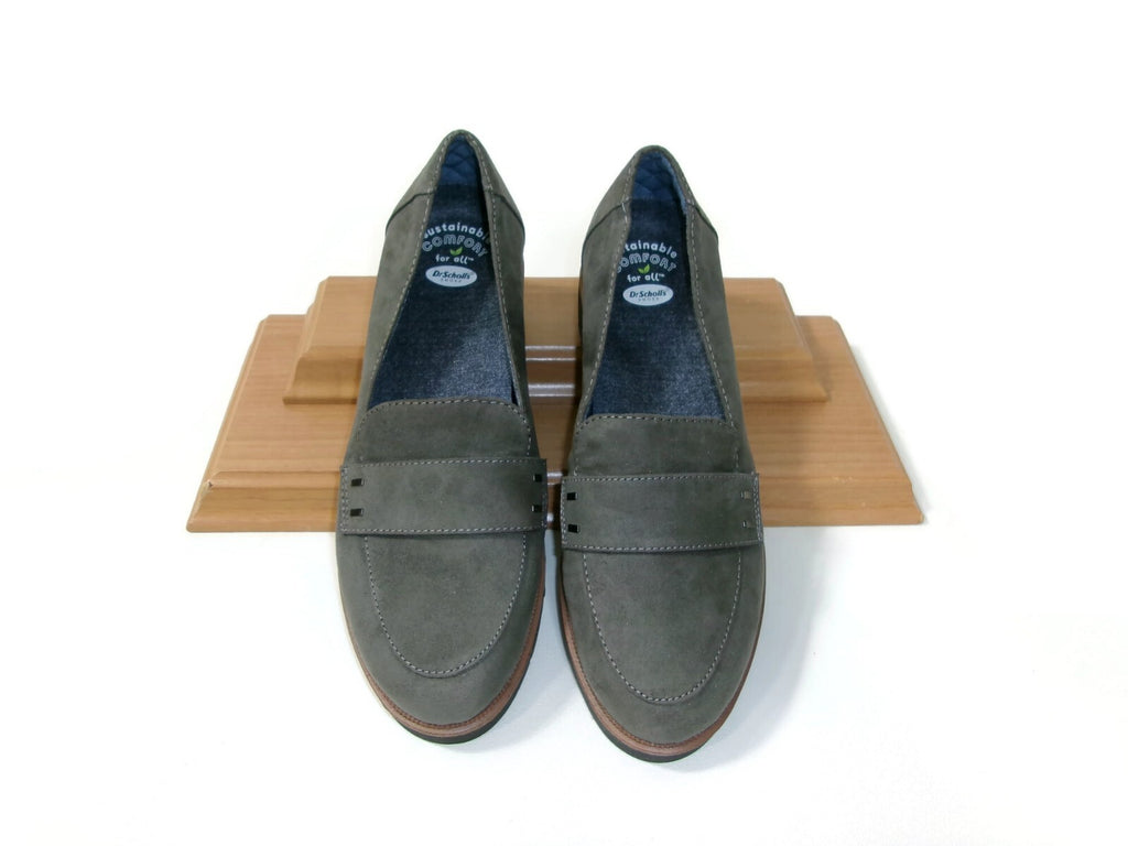 Dr. Scholl's Womens Gray Shoes Size 6.5 M Stylish  Grow Up Loafers Slip Ons