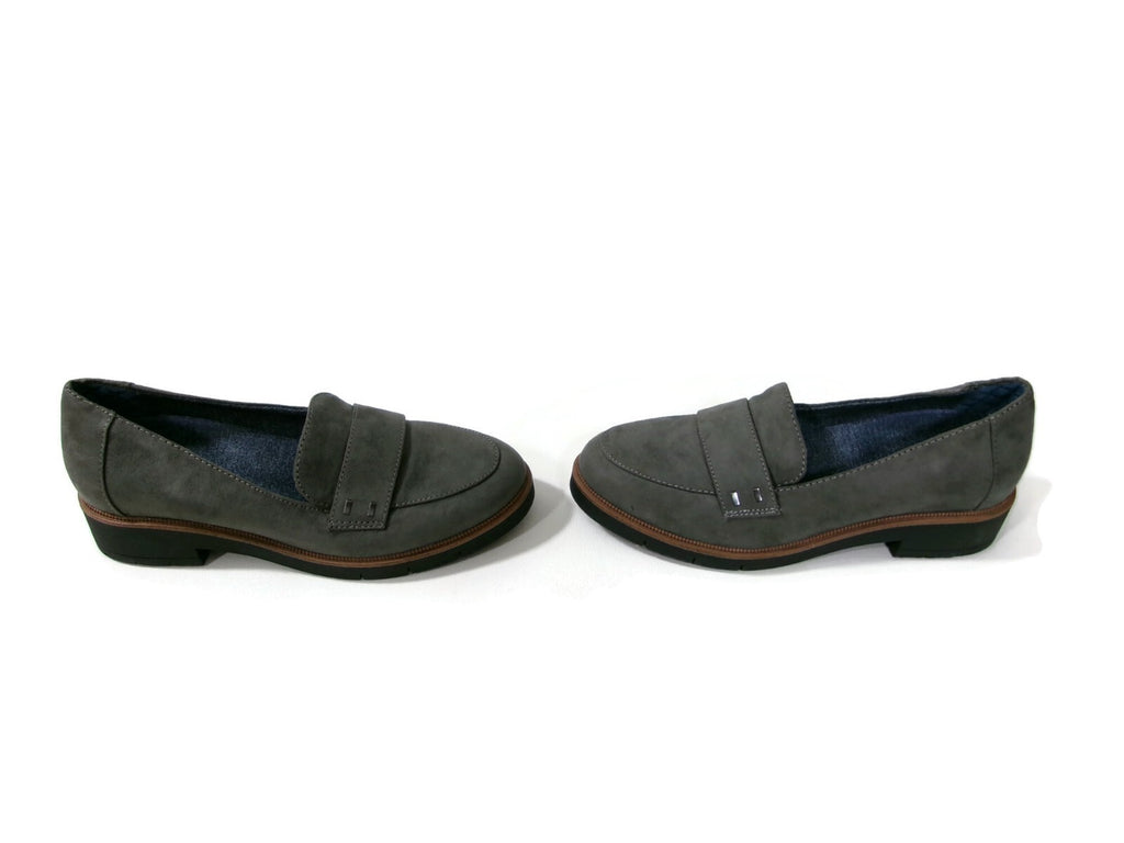 Dr. Scholl's Womens Gray Shoes Size 6.5 M Stylish  Grow Up Loafers Slip Ons