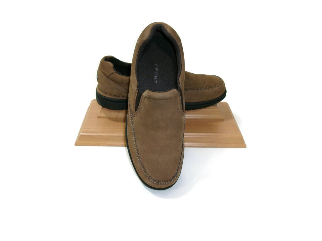 Rockport  Classic Mens Light Brown Leather Loafers  Comfort Shoes Size 8 W