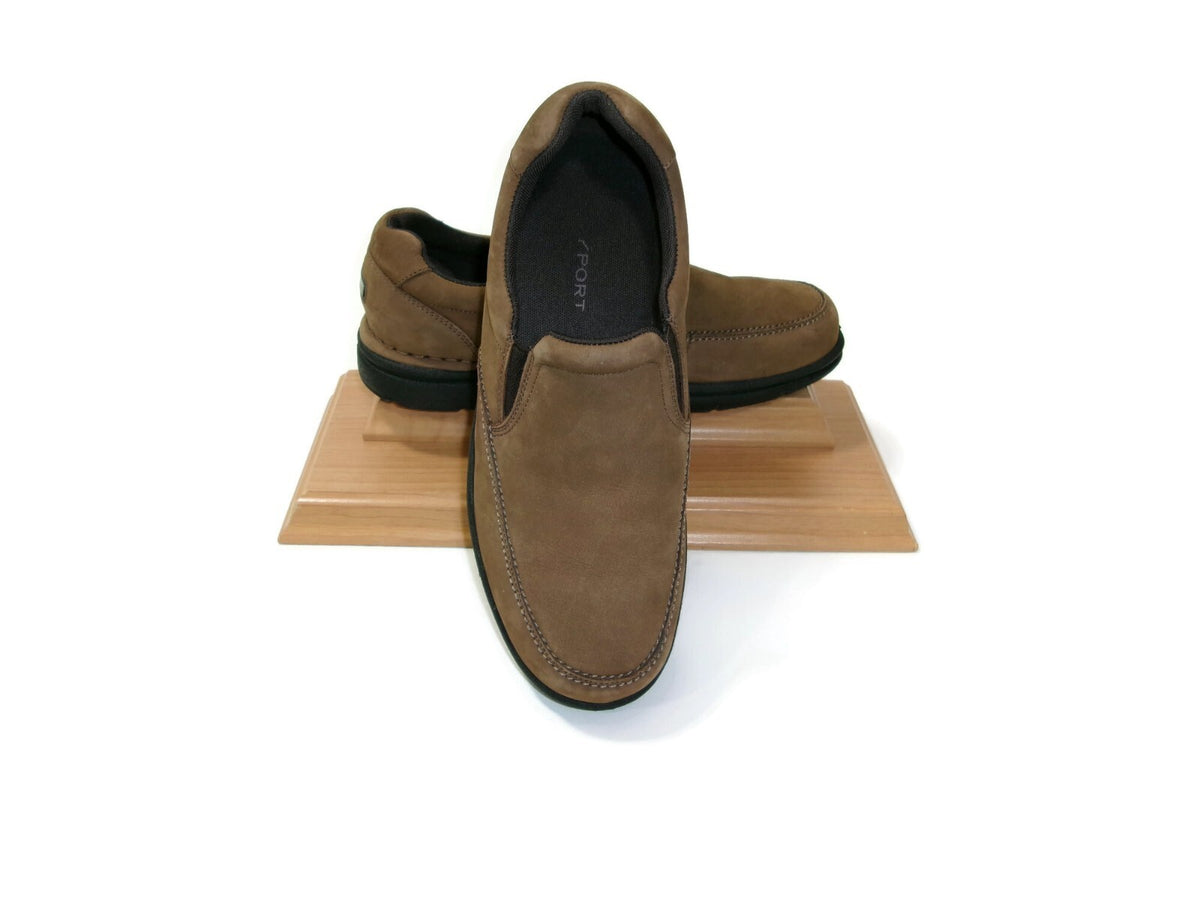 Rockport  Classic Mens Light Brown Leather Loafers  Comfort Shoes Size 8 W