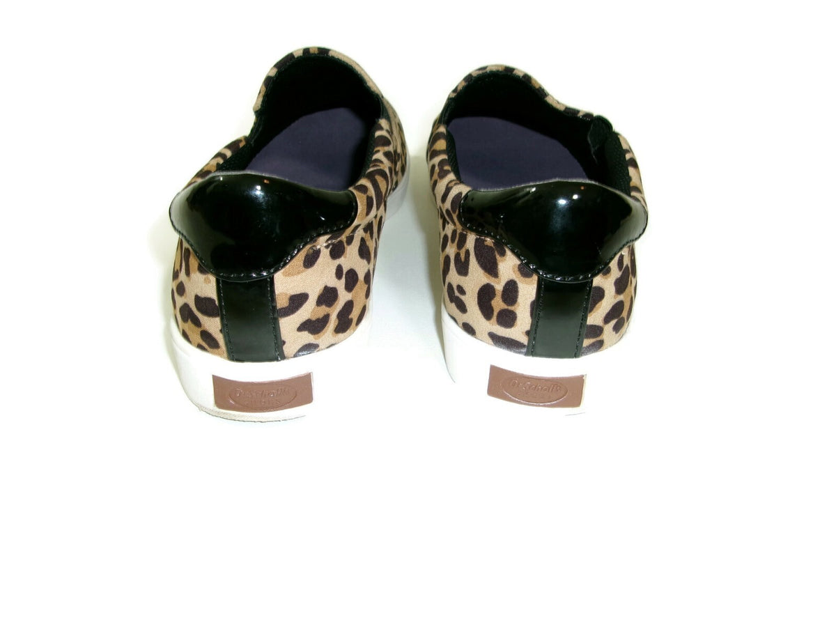 Womens Dr Scholls Be Free Cheetah Slip On Sneakers Shoes size 9.5 M Tan Brown