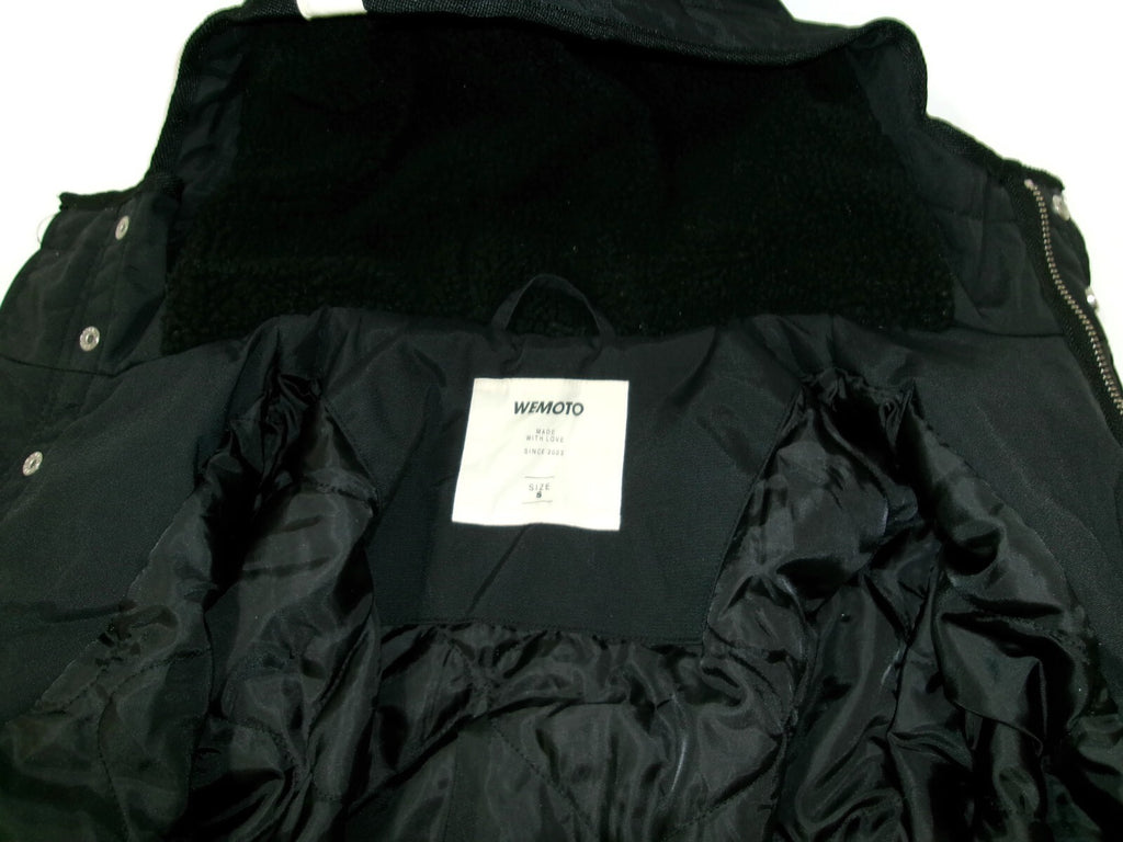 Mens Wemoto Finley Parka Coat Jacket  Black Nylon  Lined  Hooded Size S Small