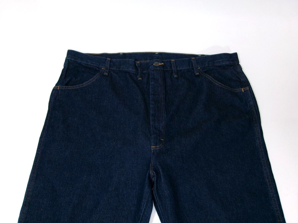 Mens Rustler Wrangler Heavyweight Denim Jeans  Straight Leg Pants Size 46X30 NWT