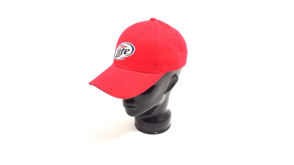 Red Miller Lite Snapback Baseball Cap Hat Adjustable Cotton Beer Logo Acme