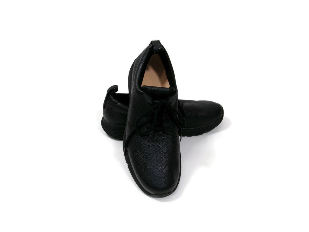 Dr. Comfort Roger  Mens  Orthopedic Black Leather Shoes Midnight Size 14 M
