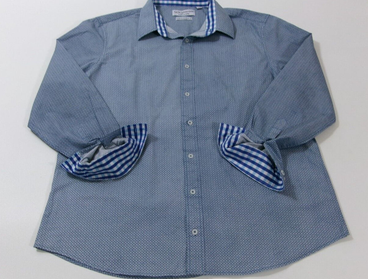 Mens Nick Graham Everywhere Shirt Size 2XL Long Sleeve Flip Cuff Modern FIT