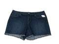 Jessica Simpson Forever Low Rise Distress Fringed Jean shorts Size 18 W 18W New