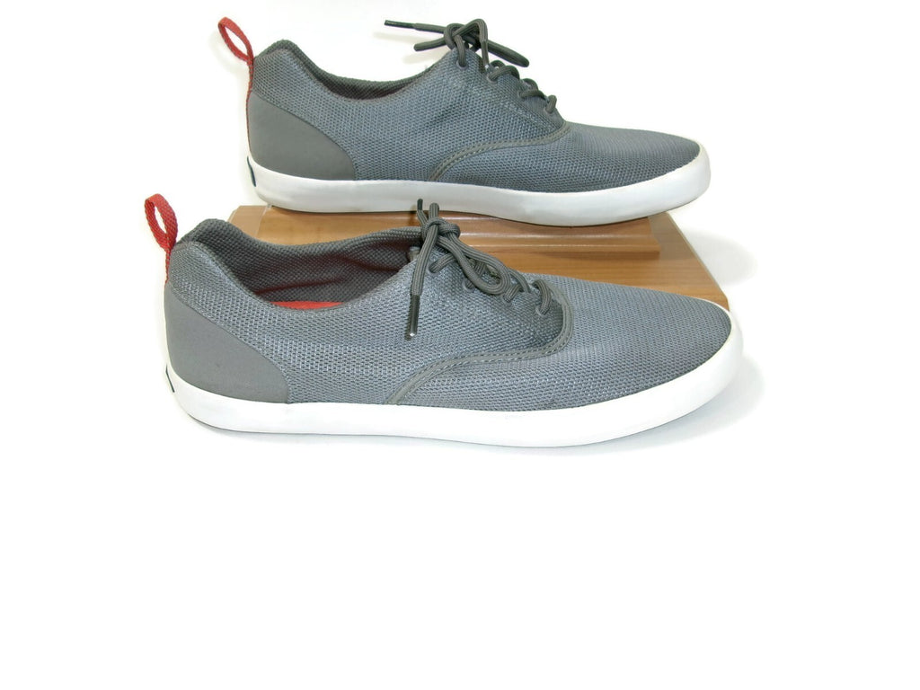 Paul Sperry Mens Shoes Size 11.5 Lightweight Flex Deck Gray Mesh Sneakers Sporty