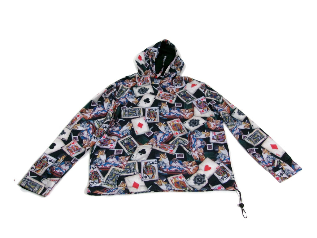Mens Fresh Prints Of Bel-Air Casino Cards Gamblers Hoodie Sweatshirt Top Size L