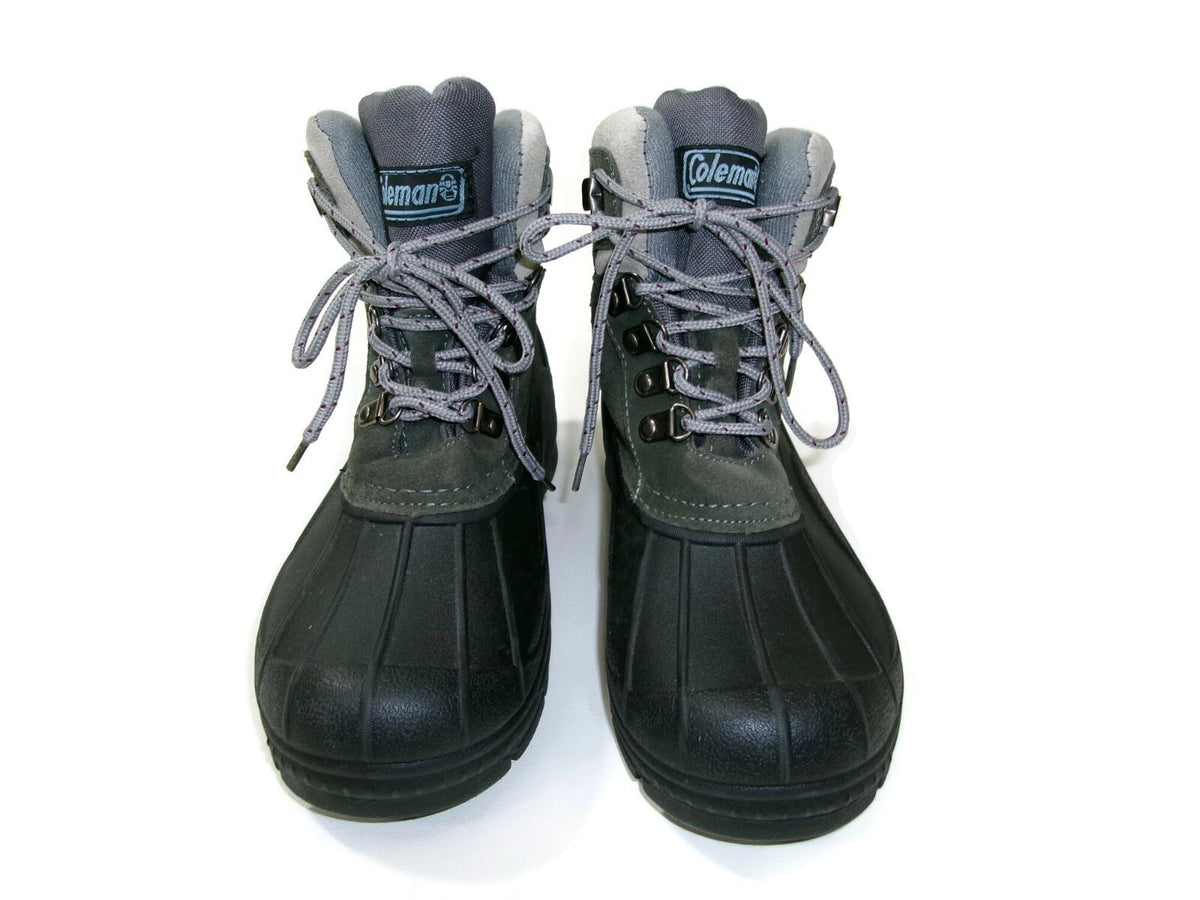 Coleman Womens Grey & Black Thinsulate 3M Waterproof Snow Boots Shoes Size 8 M