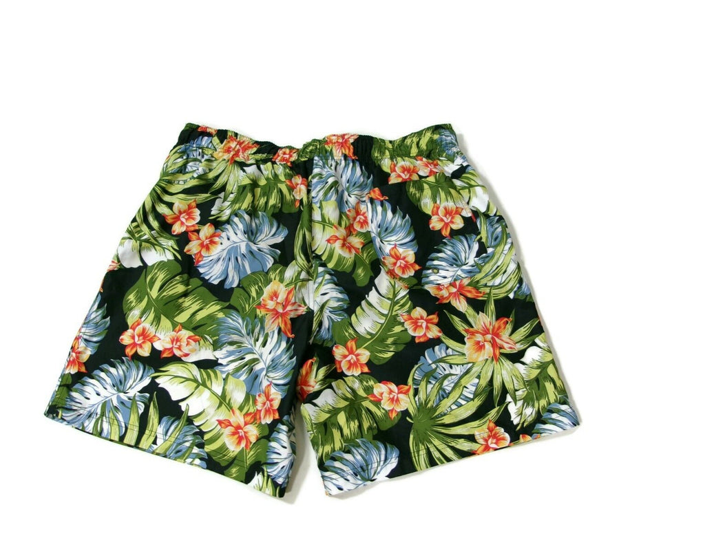 OP Swim Shorts Board Shorts Mens Size XL Floral Hawaiian Tropical Swim Trunks