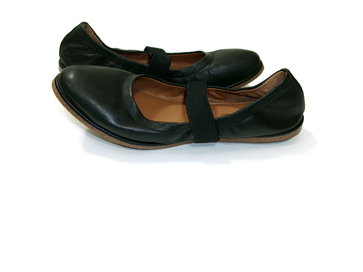 Lucky Brand Womens Walnen Shoes Size 8.5 M Mary Jane Ballet Flats Black Leather