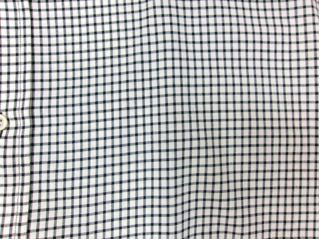 Mens Polo Ralph Lauren Shirt Size L Large Black Cream  Gingham Estate Sport