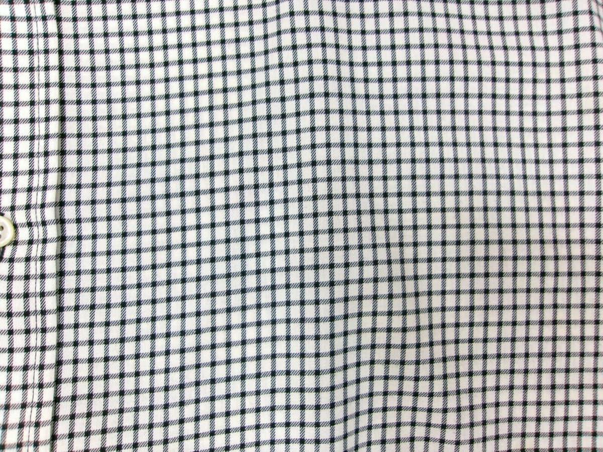Mens Polo Ralph Lauren Shirt Size L Large Black Cream  Gingham Estate Sport