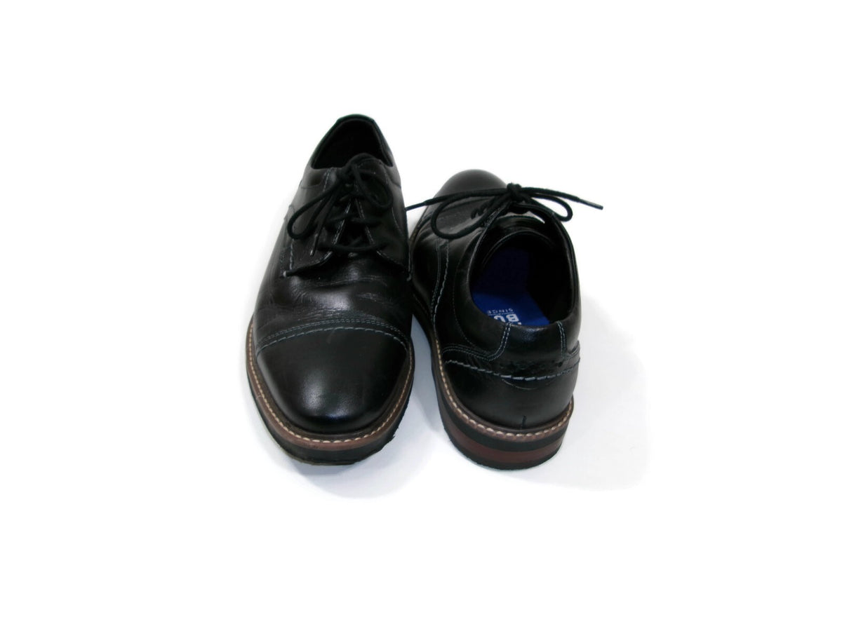 Nunn Bush Discover True Comfort Mens Black Leather Shoes Size 8M Comfort Gel