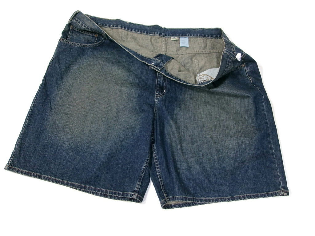 North Canyon Traders Mens Jean Denim Shorts Size 60 Blue Distressed New