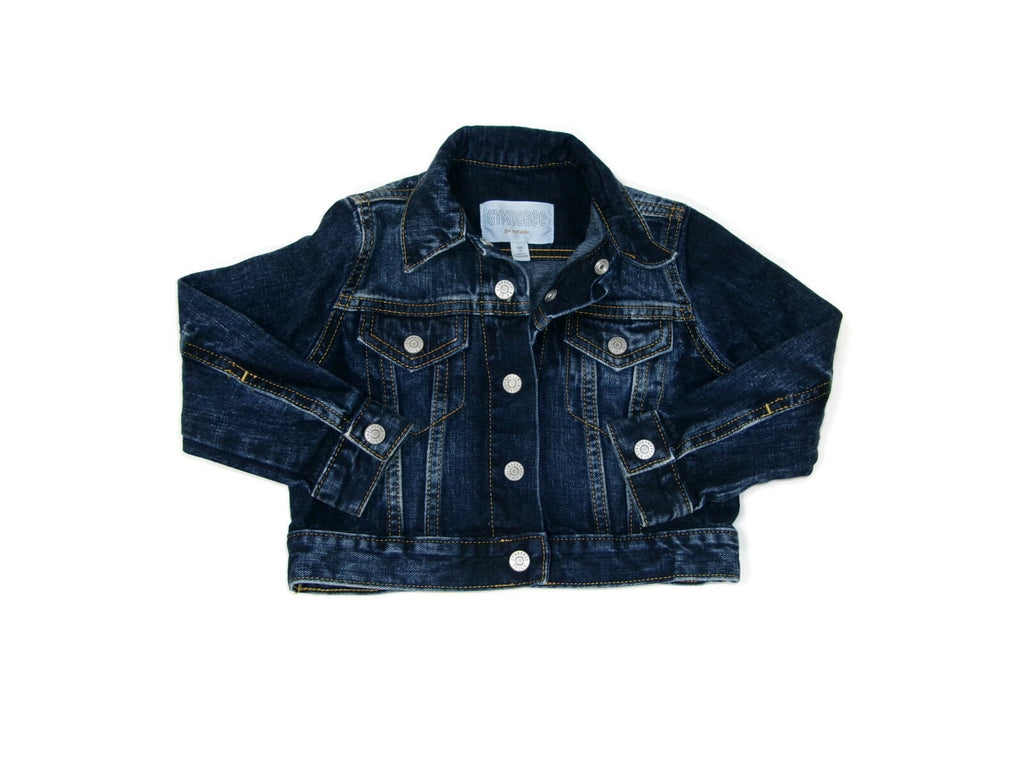 Gymboree Go Outside Toddler GIrl Boy Unisex Blue Jean Denim Jacket Size XXS 3 3T