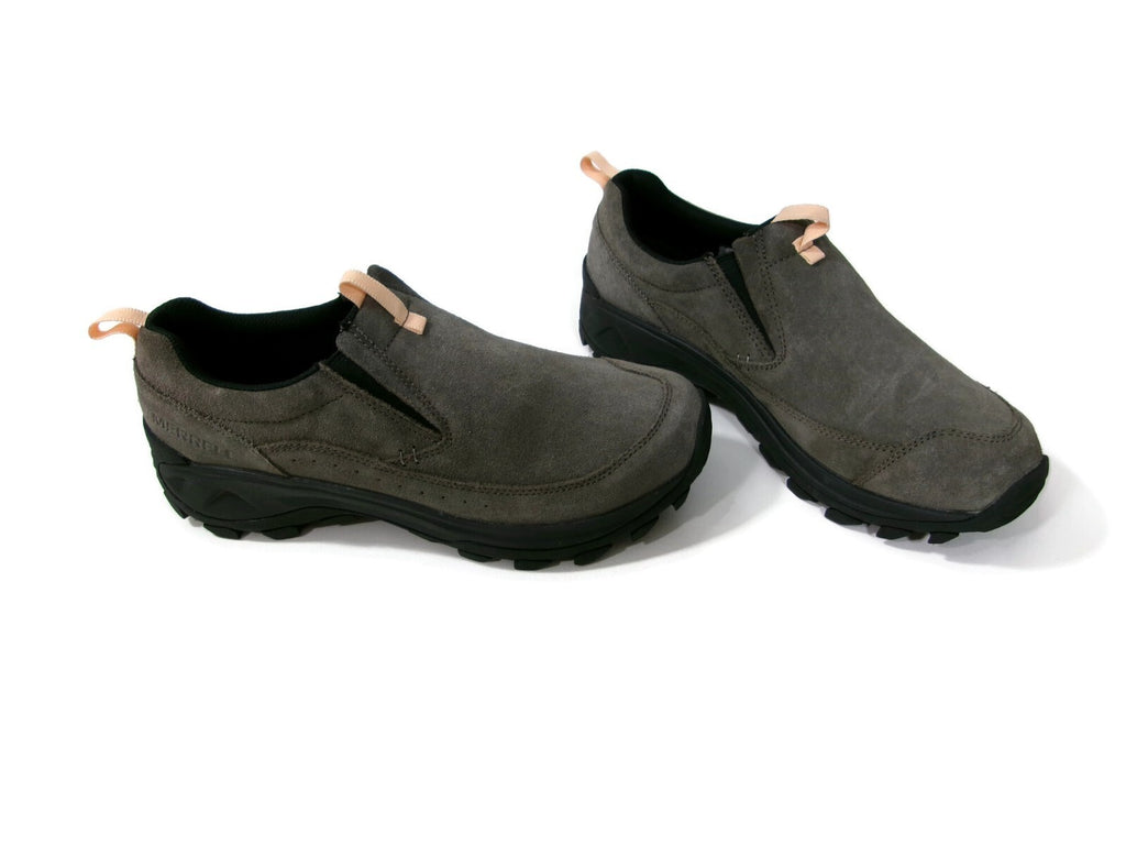 Merrell Womens Nessa Slip On Sneakers Shoes Size 11 Gray Suede Rugged Grip Sole