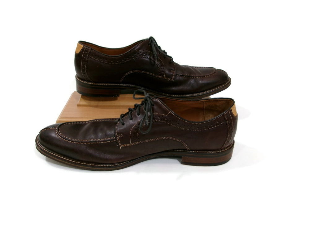 Johnston & Murphy Mens Flex Sheep Skin Leather Soles Brown  Shoes Size 13 D