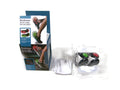 Brookstone Set of 2 Shoe Clips  Led Lights Bikers Joggers Red Green Flashing NEW