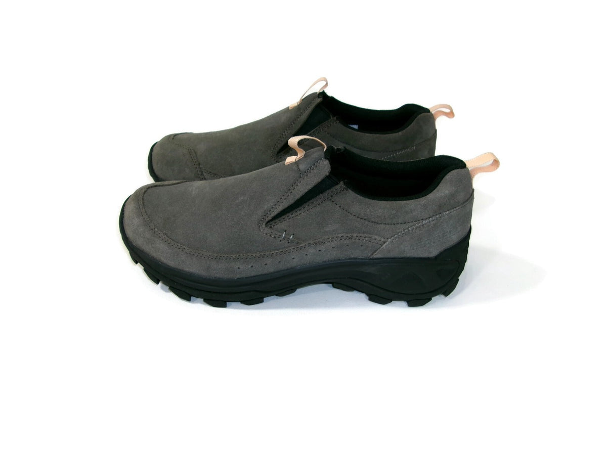 Merrell Womens Nessa Slip On Sneakers Shoes Size 11 Gray Suede Rugged Grip Sole