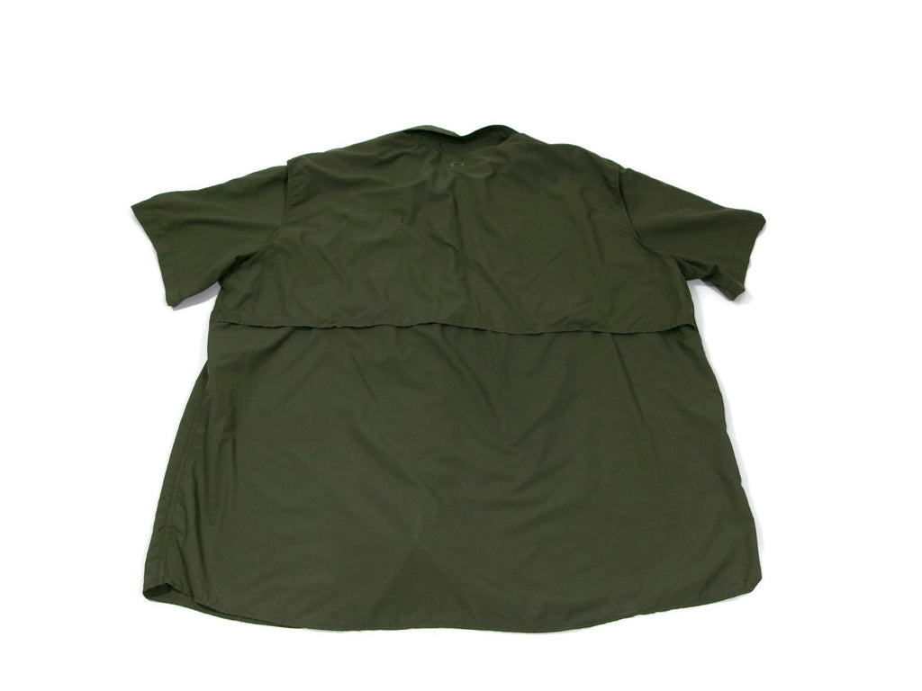 Magellan Outdoors Mens Fish Gear Olive Green Shirt  Relax Moisture Wick Size 3XL
