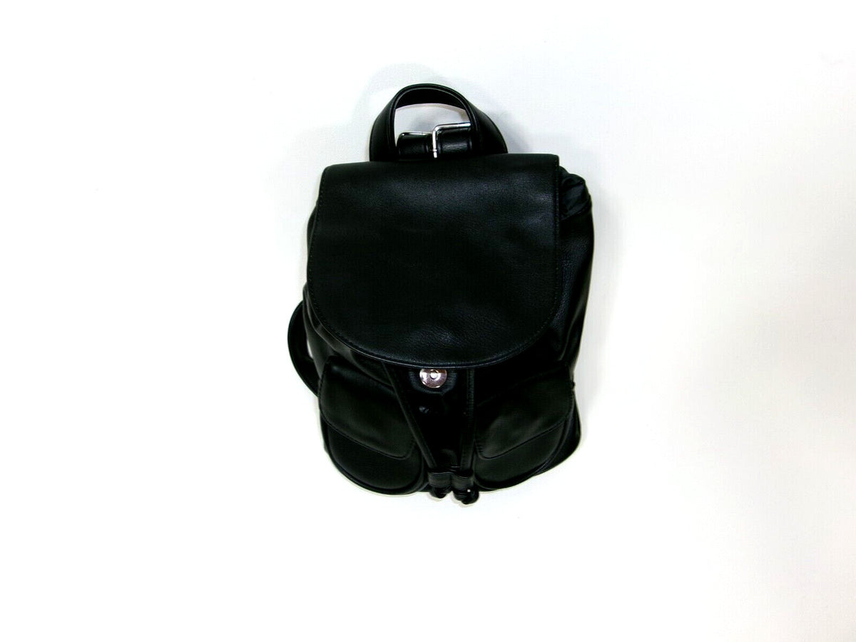 Wild Fable Womens Mini Drawstring Backpack Handbag Purse Black w/ Pockets