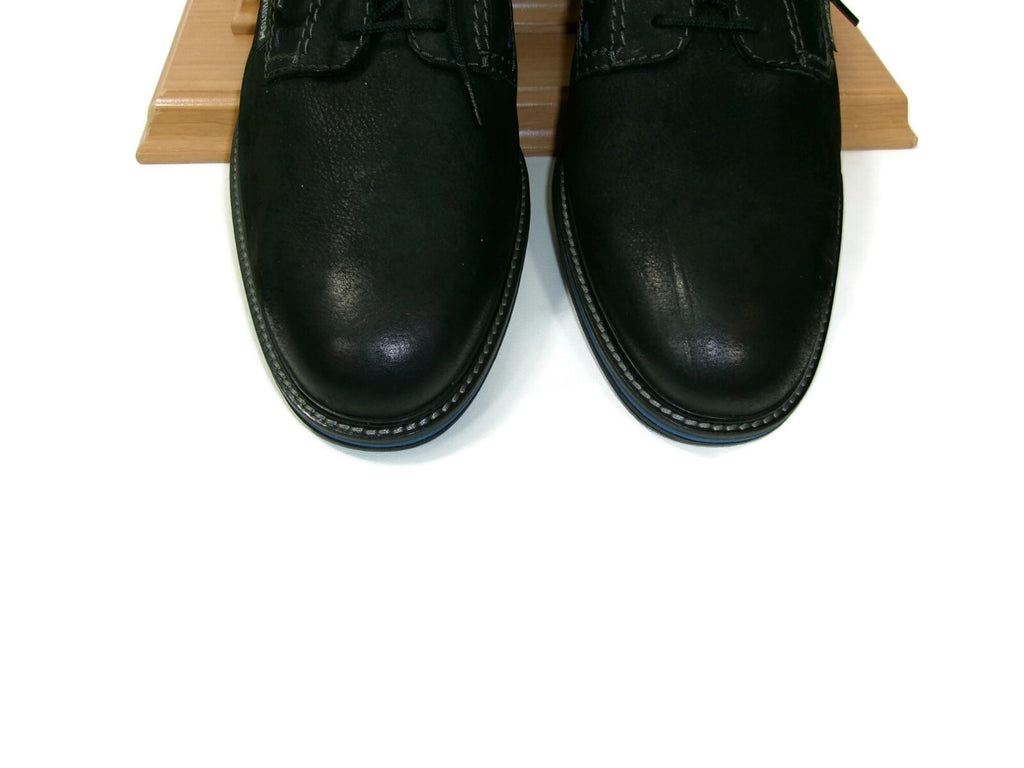 Mephisto Mens Quality Derby Oxford Casual Black Leather Lace Up Shoes Size 9.5 M