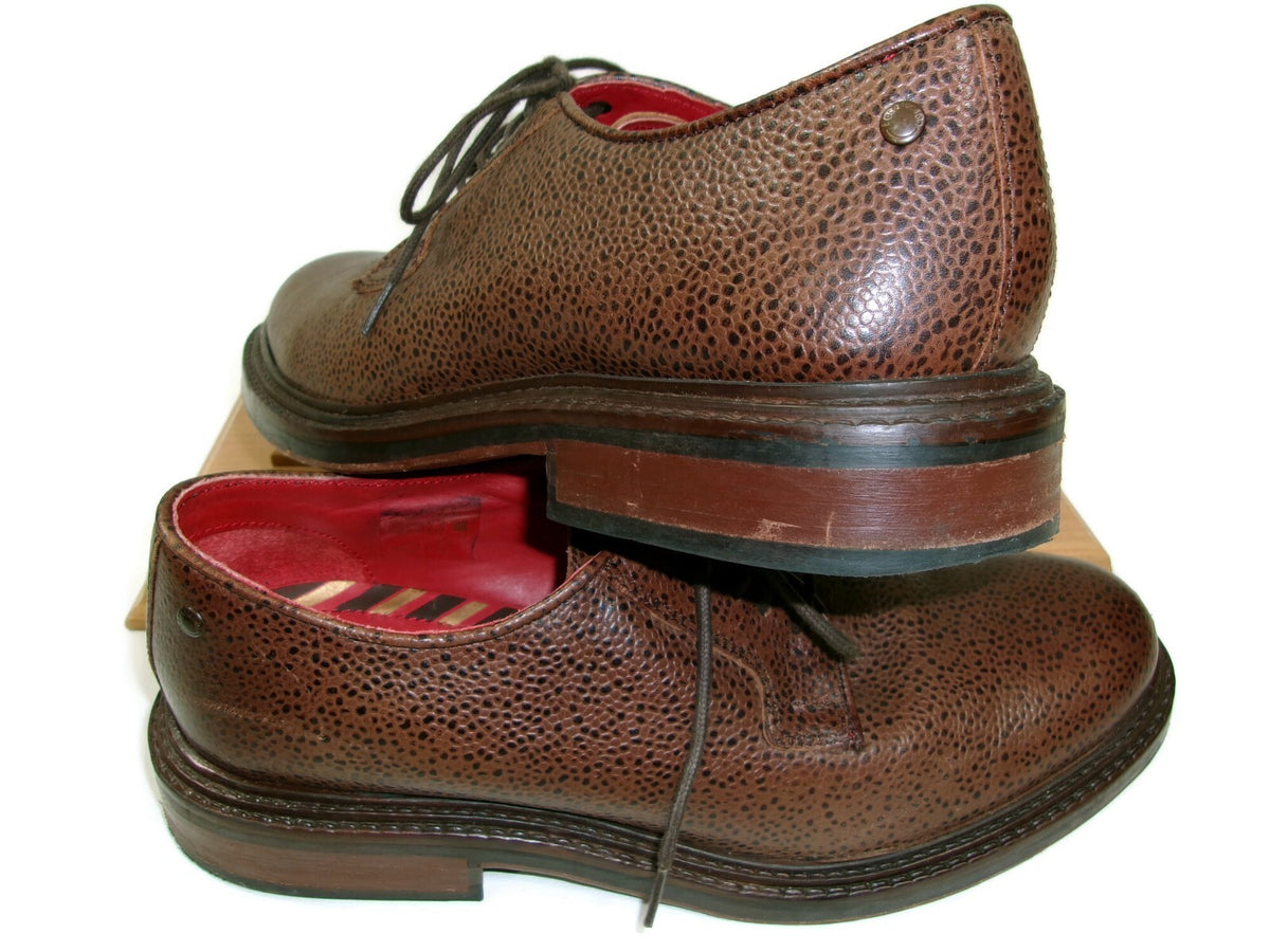 Base London Mens Quality Oxfords Shoes Maudslay Textured Brown EU Size  42 US 9